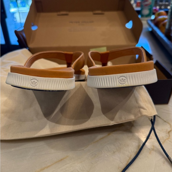 NEW in box - PETER MILLAR men's Hyperlight Slide Nubuck Flip Flop - Picture 5 of 11